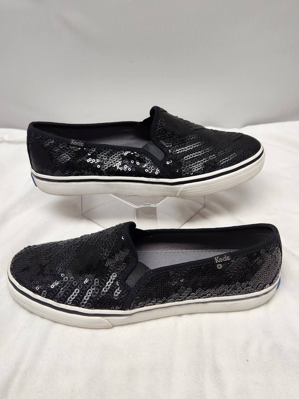 Keds Women's Black Sequin Slip-On Sneakers